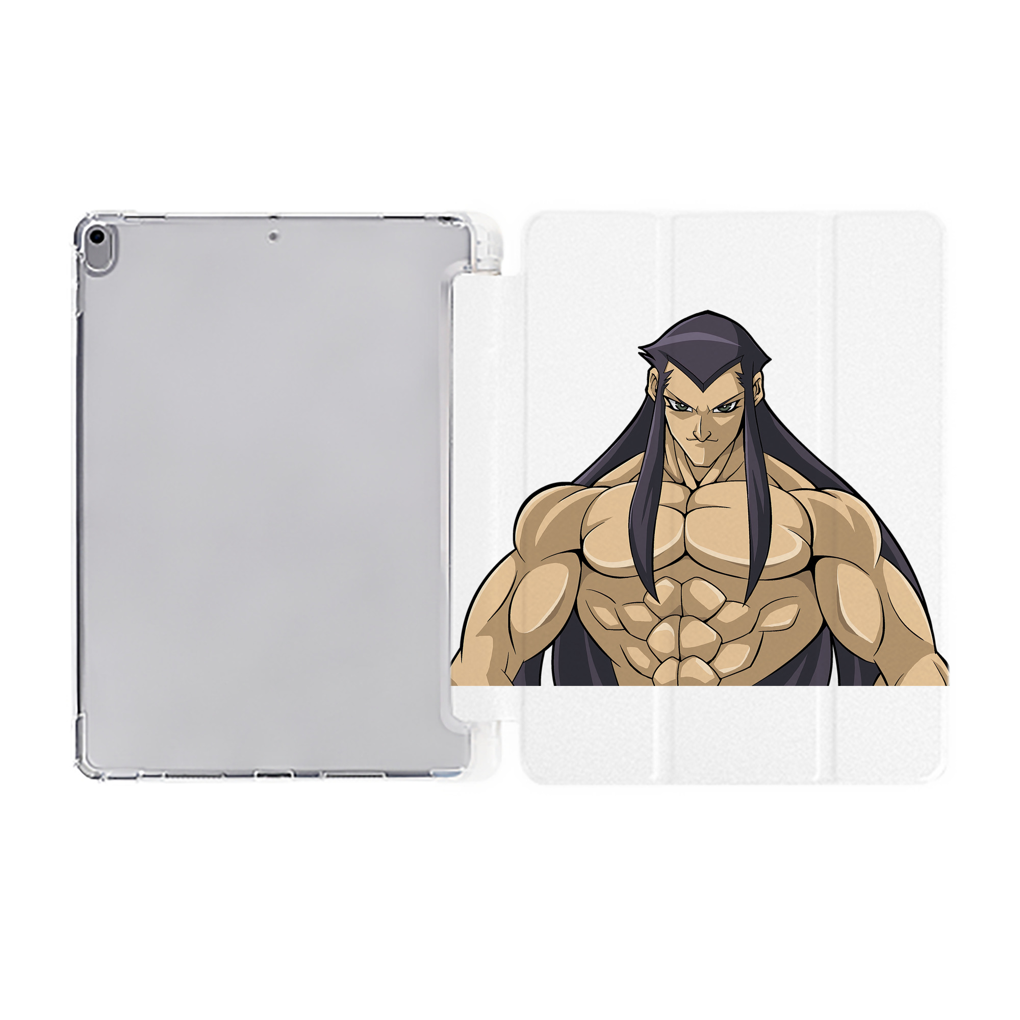 （画像用） 遊☆戯☆王 Yu-Gi-Oh! IPad ケース ペン収納付き 三つ折りスタンド PUレザー×シリコン 対応機種9.5/10.5/10.9インチ
